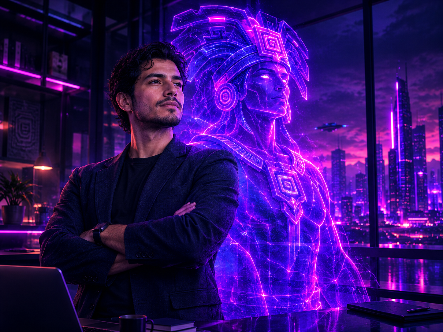 El usuario transformado con Chaak en AR